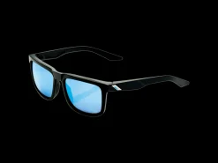 Trek Bikes 100% Blake HiPER Lens Sunglasses Black/Blue Hot
