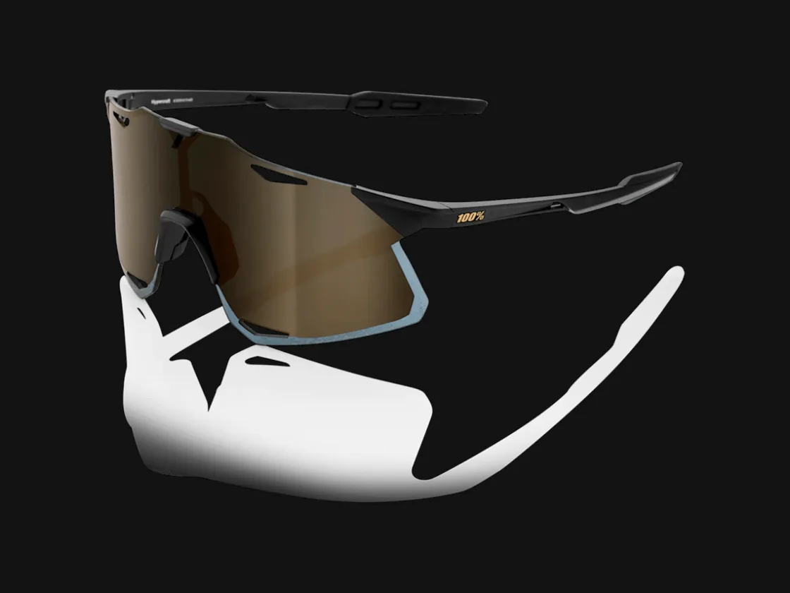 Trek Bikes 100% Hypercraft Standard Lens Sunglasses Black/Gold Hot
