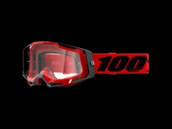 Trek Bikes 100% Racecraft 2 Clear Lens Goggles Red Best