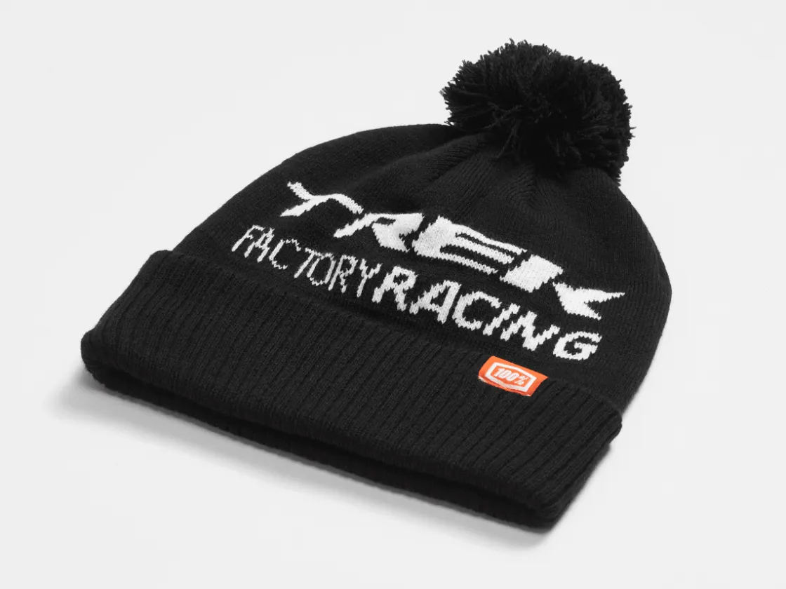 Trek Bikes 100% Trek Factory Racing Pom Beanie Black Sale