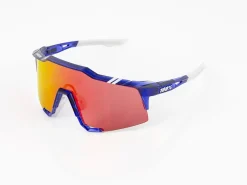 Trek Bikes 100% Trek Team Edition Speedcraft HiPER Lens Sunglasses Blue/Red Sale