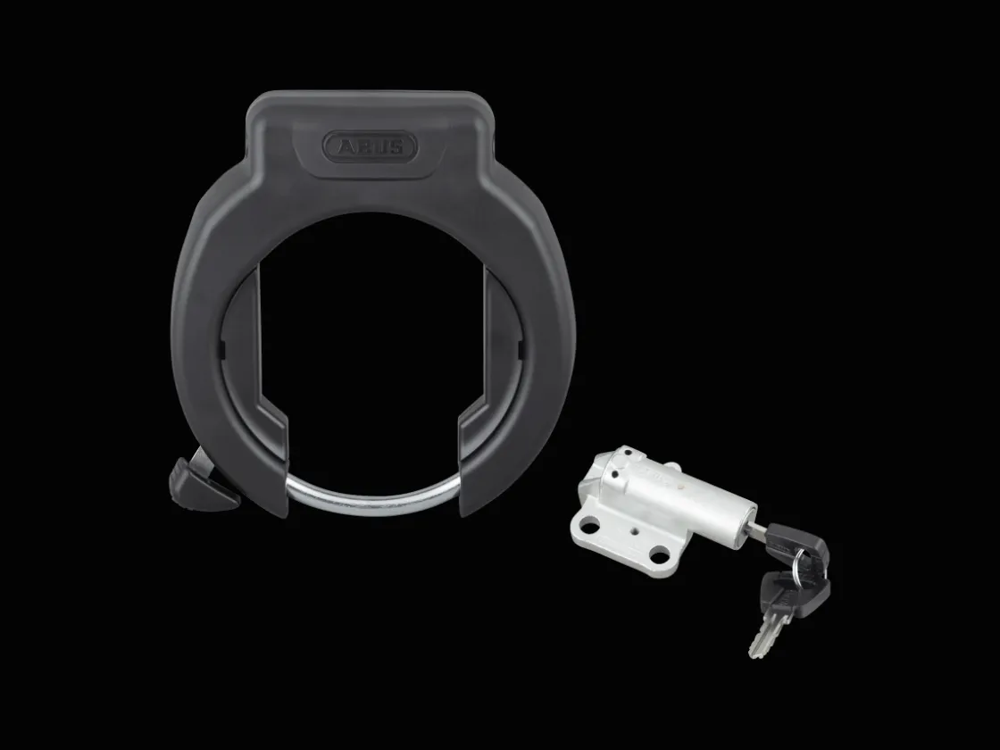 Trek Bikes ABUS 4750XL Ring & T82 RIB Battery Lock Black Flash Sale
