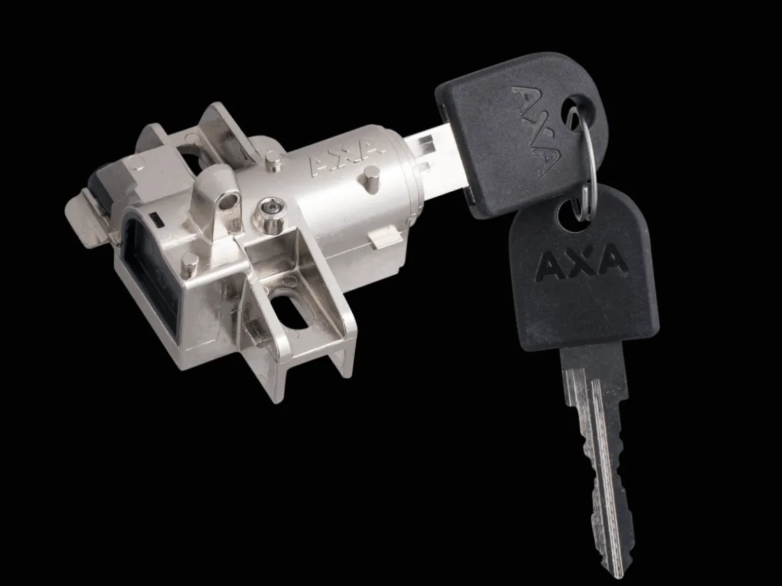 Trek Bikes AXA Bosch 2 Downtube Battery Lock & Removeable Key Silver Cheap