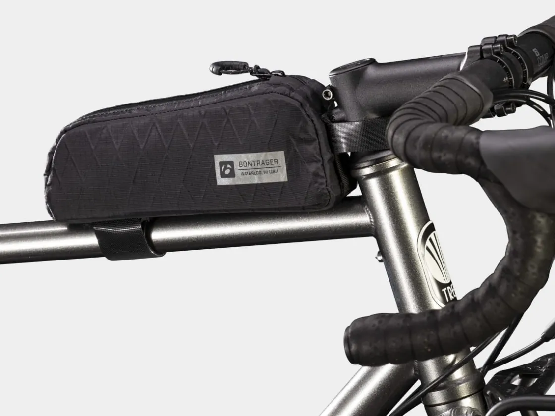 Trek Bikes Bontrager Adventure Top Tube Bag Black/Silver Flash Sale