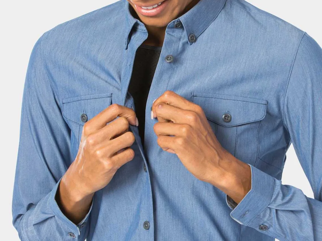 Trek Bikes Bontrager Adventure Women's Cycling Chambray Shirt Cheap