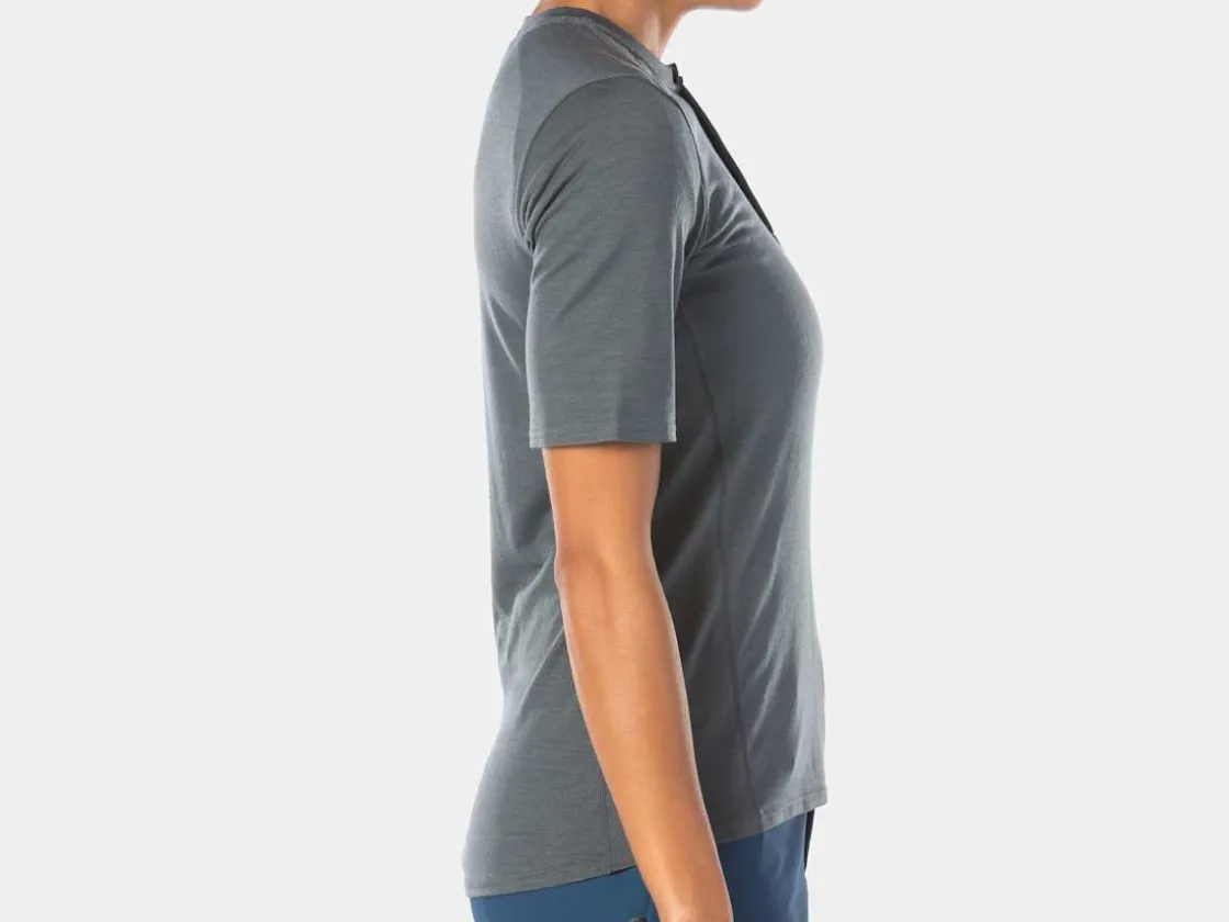 Trek Bikes Bontrager Adventure Women's Wool Blend Cycling Henley Clearance