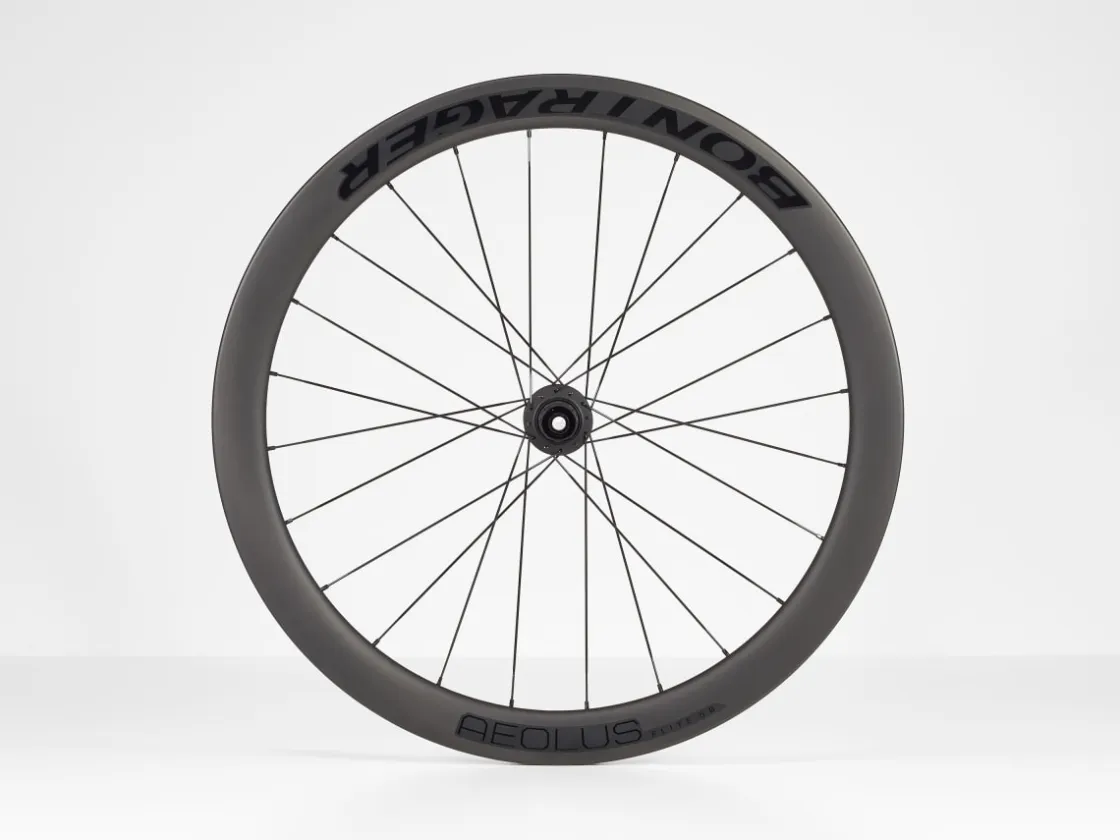 Trek Bikes Bontrager Aeolus Elite 50 TLR Disc Road Wheel Black Fashion