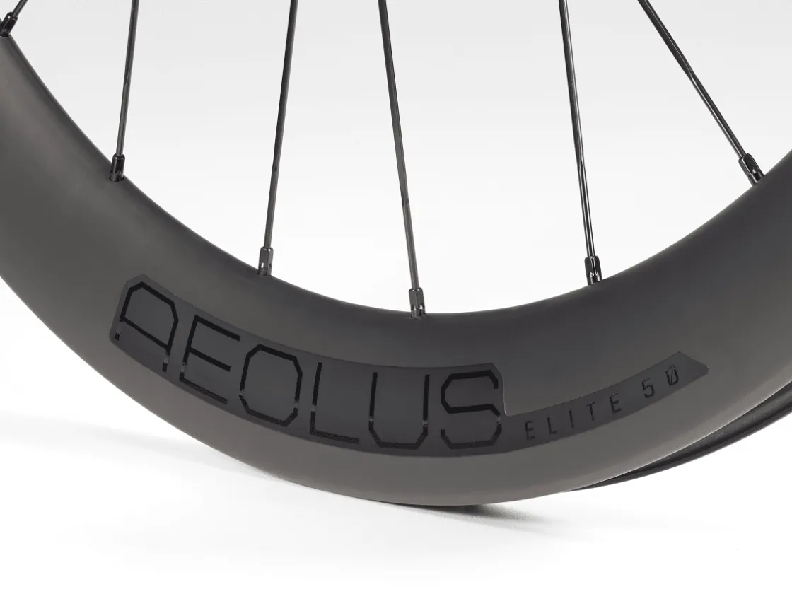 Trek Bikes Bontrager Aeolus Elite 50 TLR Disc Road Wheel Black Fashion