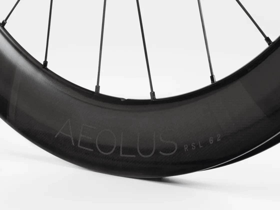 Trek Bikes Bontrager Aeolus RSL 62 TLR Disc Road Wheel Black Hot