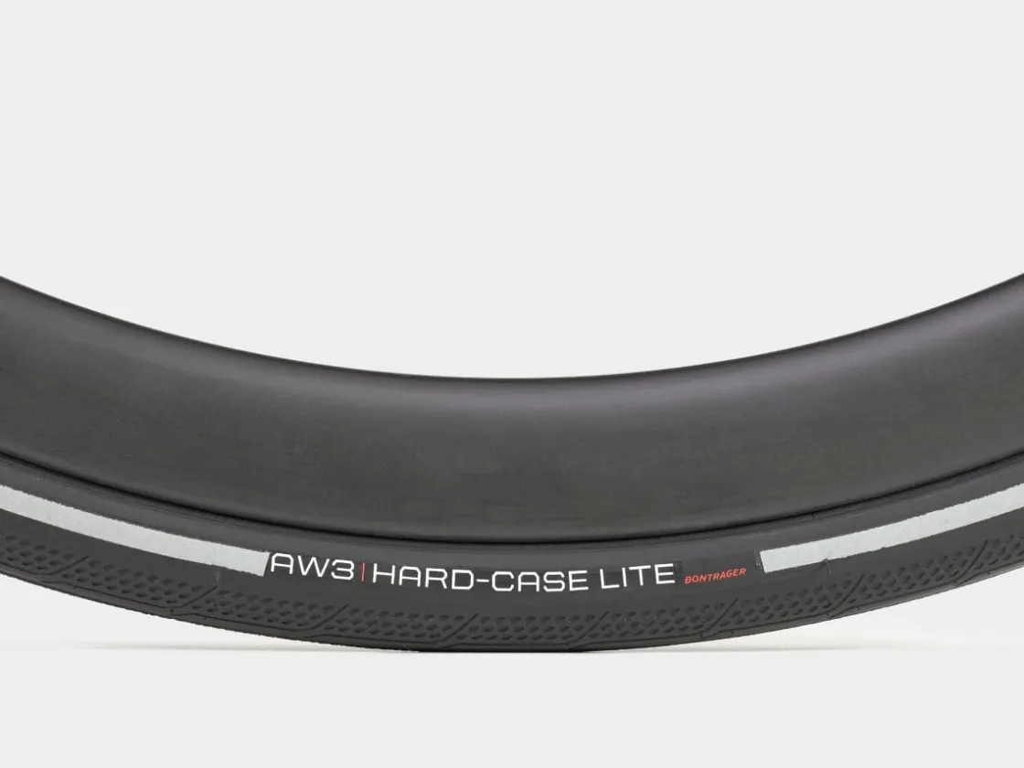 Trek Bikes Bontrager AW3 Hard-Case Lite Reflective Road Tire Black/Reflective Discount