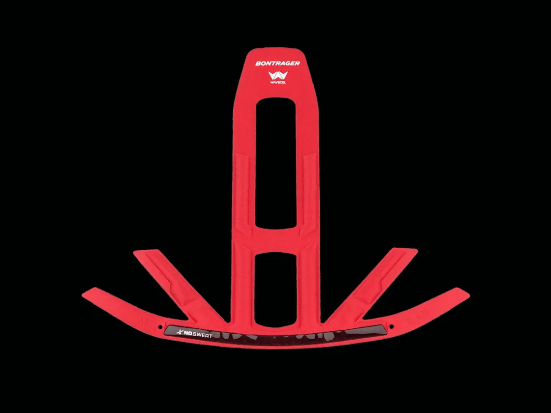 Trek Bikes Bontrager Blaze WaveCel NoSweat Bike Helmet Fit Pad Red Store