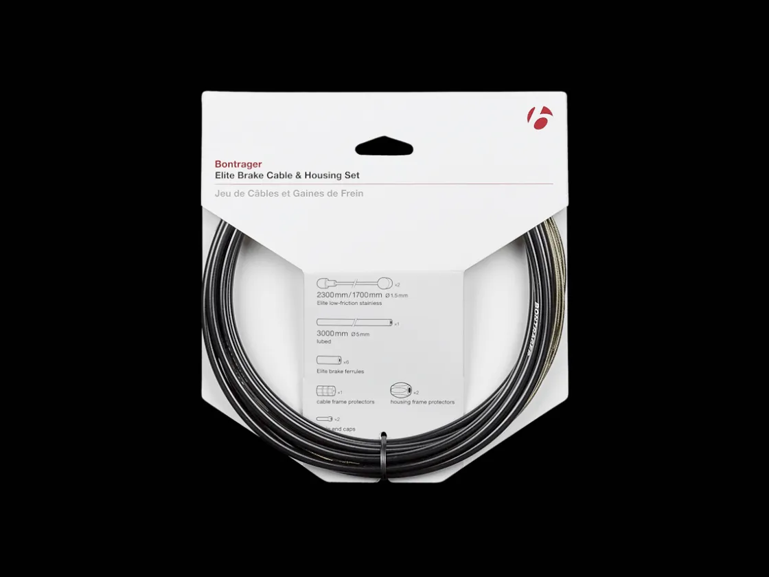 Trek Bikes Bontrager Elite Brake Cable & Housing Set Black Outlet