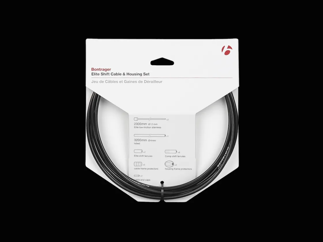 Trek Bikes Bontrager Elite Shift Cable & Housing Set Black Cheap