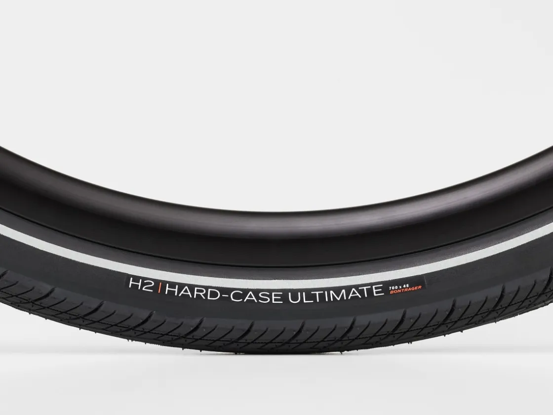 Trek Bikes Bontrager H2 Hard-Case Ultimate Reflective Hybrid Tire Black/Reflective Outlet