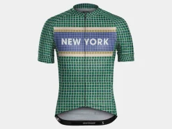 Trek Bikes Bontrager New York State Cycling Jersey Green Flash Sale
