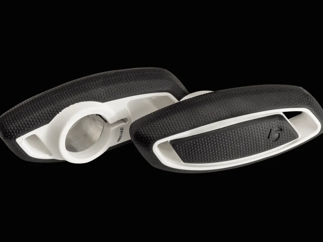 Trek Bikes Bontrager Race Lite Ergo Bar Ends Black/White Fashion