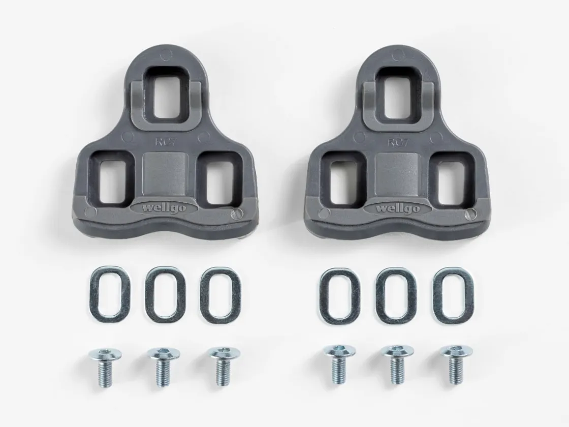 Trek Bikes Bontrager Road Clipless 9 Degree Pedal Cleat Set Grey Flash Sale