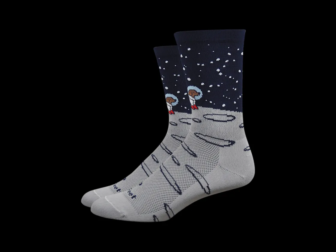 Trek Bikes DeFeet Aireator 6" Moon Doggo Socks Grey/Dark Blue Cheap