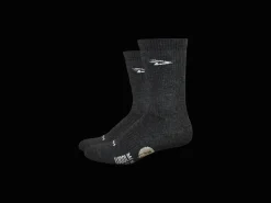 Trek Bikes DeFeet Woolie Boolie 6" D-Logo Socks Dark Grey Flash Sale