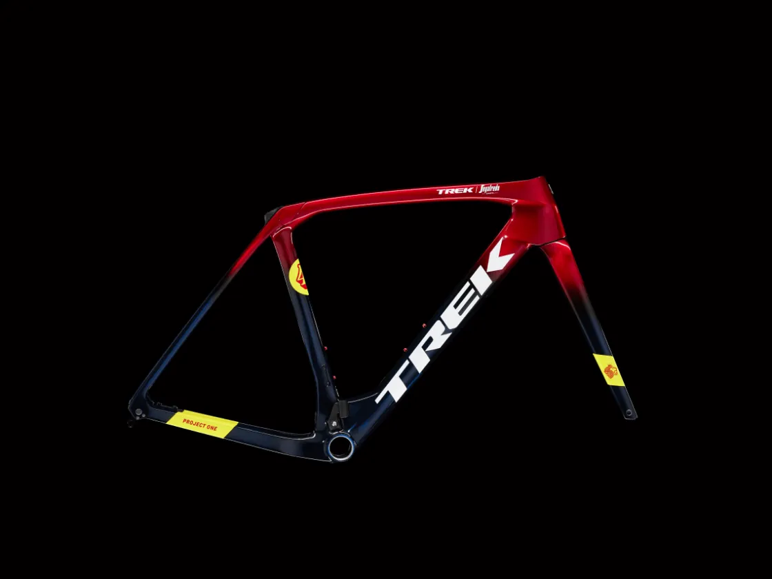 Trek Bikes Domane RSL Gen 4 Frameset Metallic Red Smoke to Blue Smoke Fade Hot