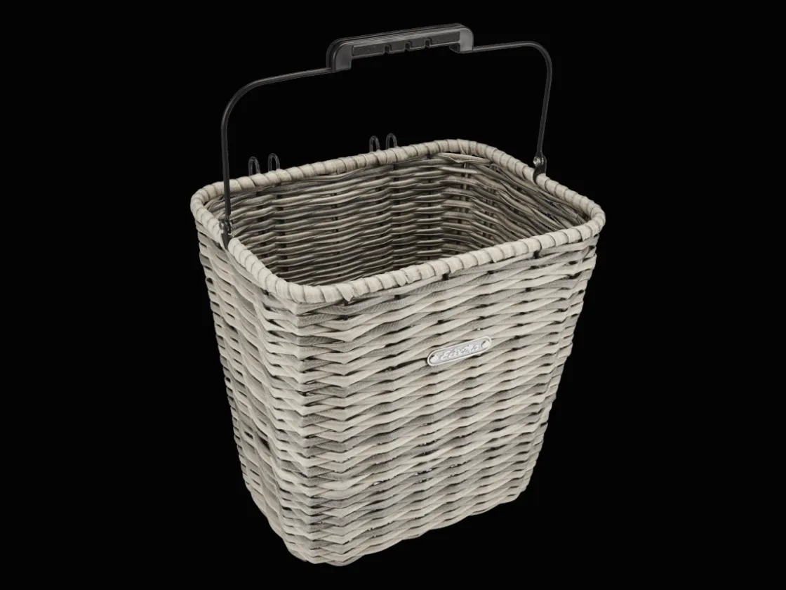 Trek Bikes Electra All-Weather Woven Pannier Basket Grey Discount