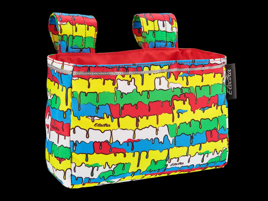 Trek Bikes Electra Graffiti Drip Handlebar Bag Blue/Light Red New
