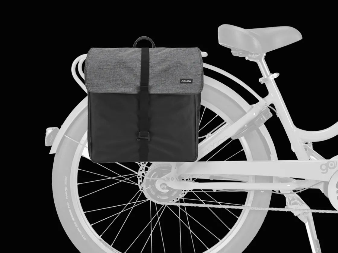 Trek Bikes Electra Heather Charcoal Pannier Bag Black/Grey Store
