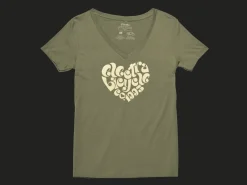 Trek Bikes Electra Ladies' 1993 T-Shirt Olive Grey Clearance