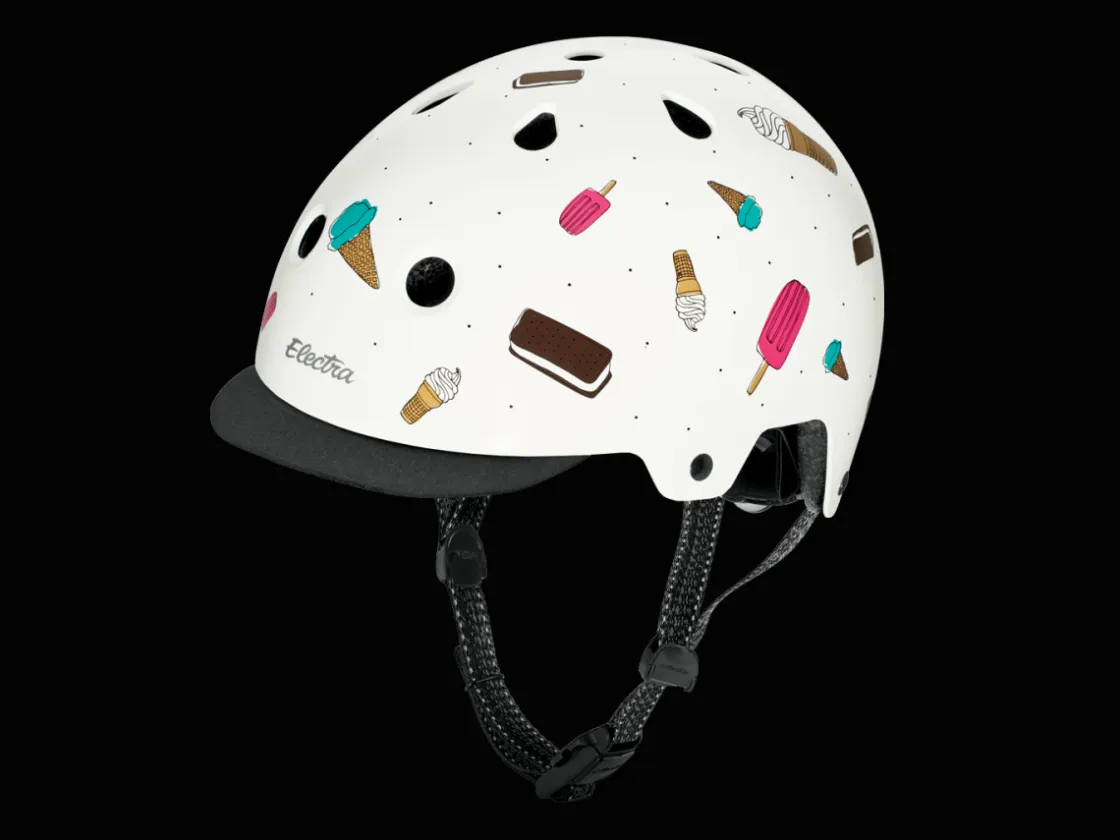 Trek Bikes Electra Lifestyle Lux Soft Serve Graphic Helmet White/Teal Hot