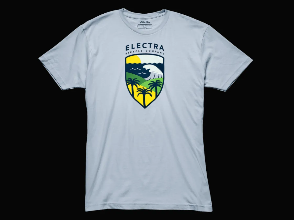 Trek Bikes Electra Men's Crest T-Shirt Light Blue Best Sale
