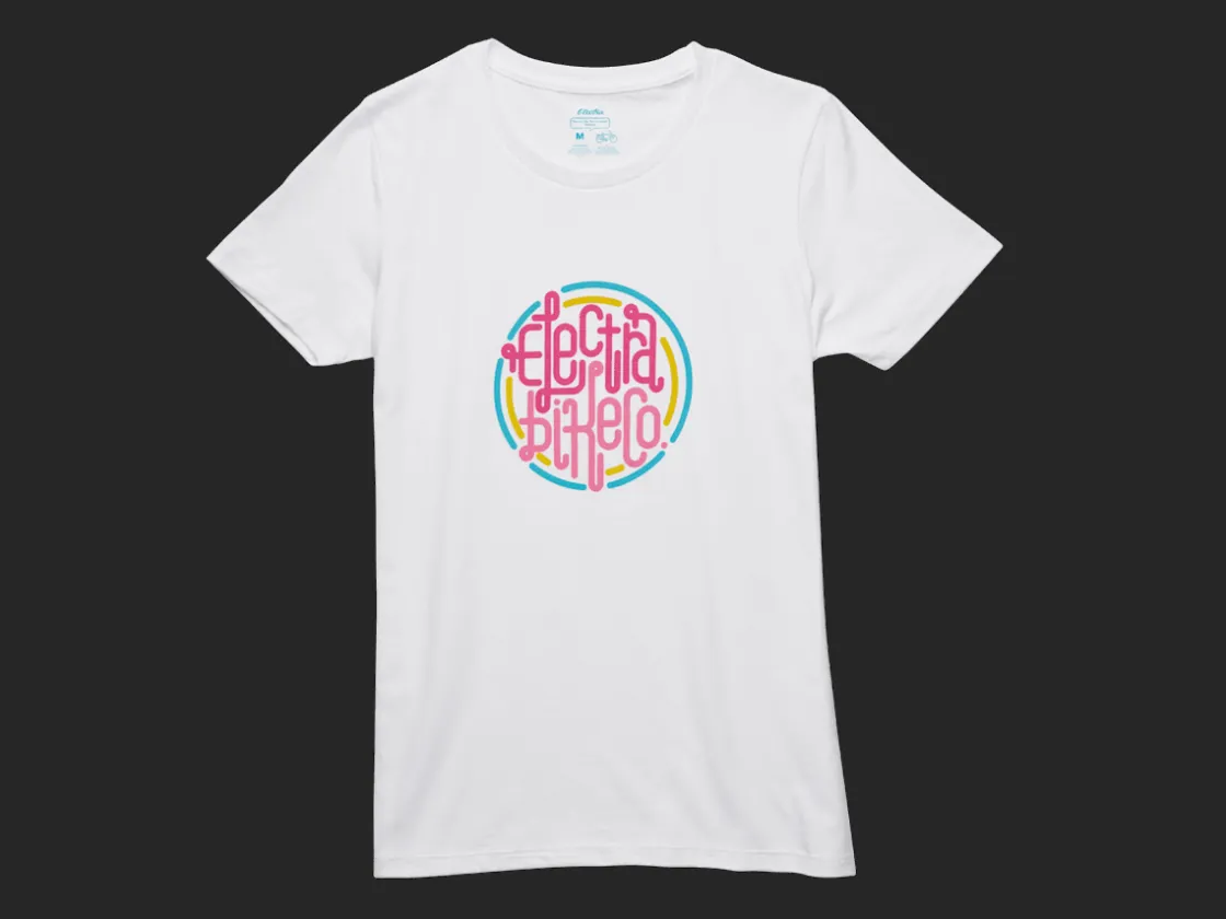 Trek Bikes Electra Neon Women's T-Shirt White Clearance