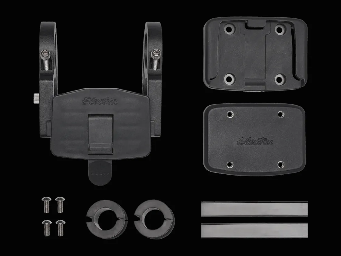 Trek Bikes Electra Quick Release Basket Bracket & Mount Silver/Black Hot