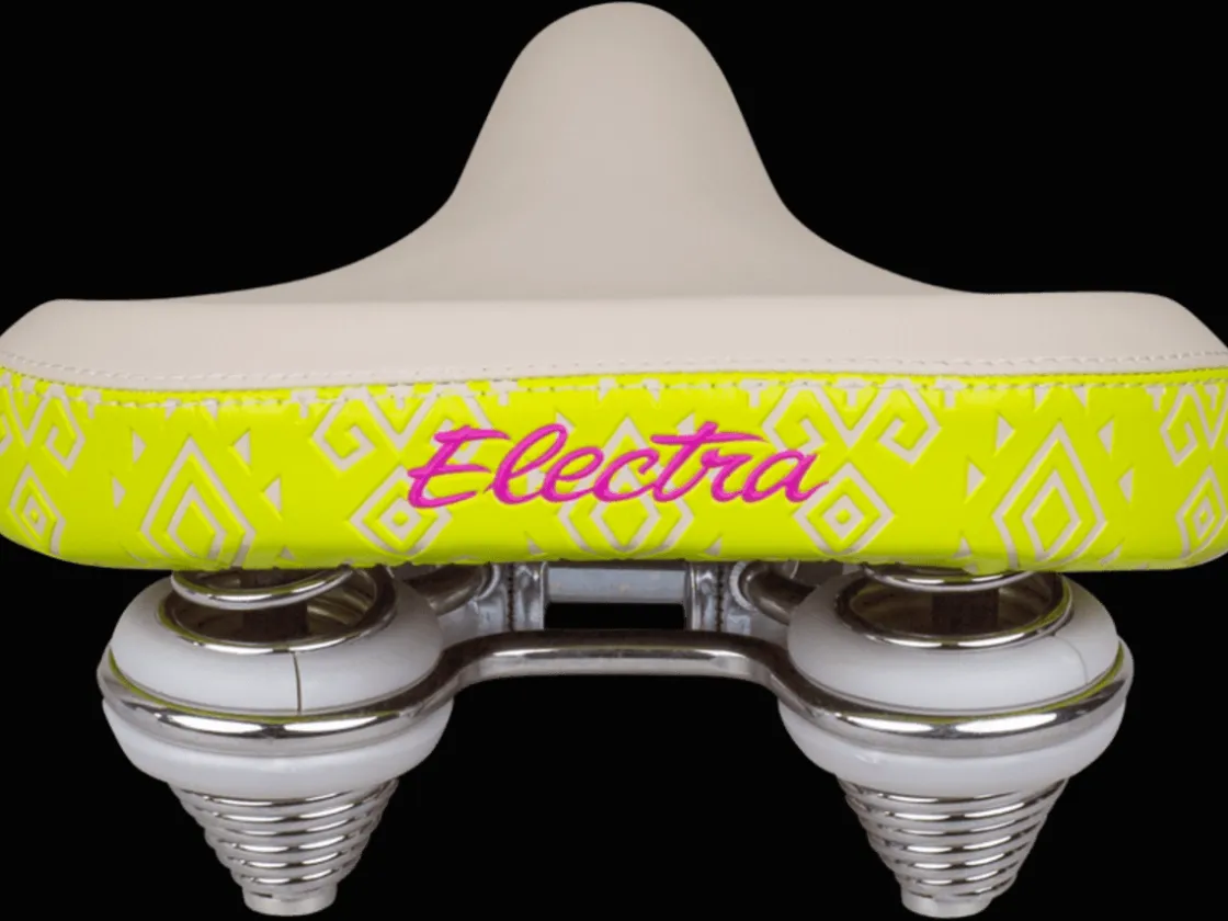 Trek Bikes Electra Water Lily Cruiser Bike Saddle Cream/Visibility Yellow Cheap