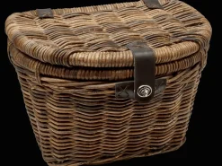 Trek Bikes Electra Woven Rattan Basket with Lid Natural Best Sale