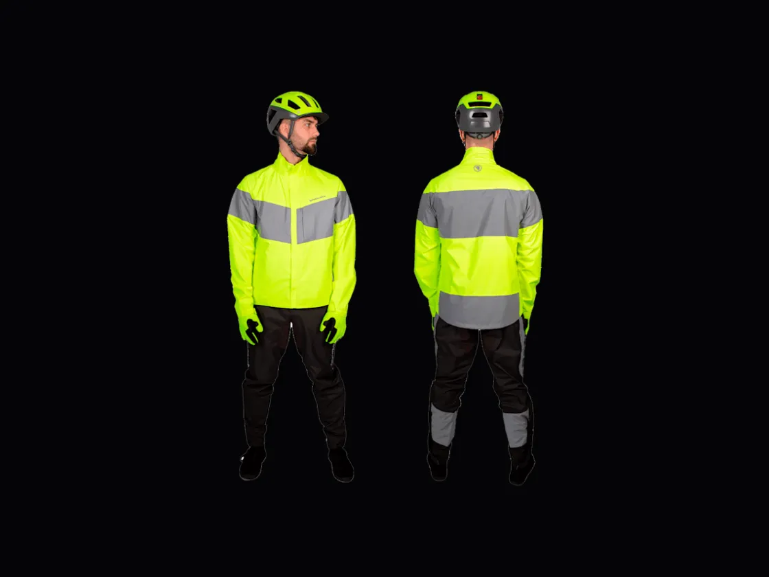 Trek Bikes Endura Urban Luminite EN1150 Waterproof Cycling Jacket Visibility Yellow Shop