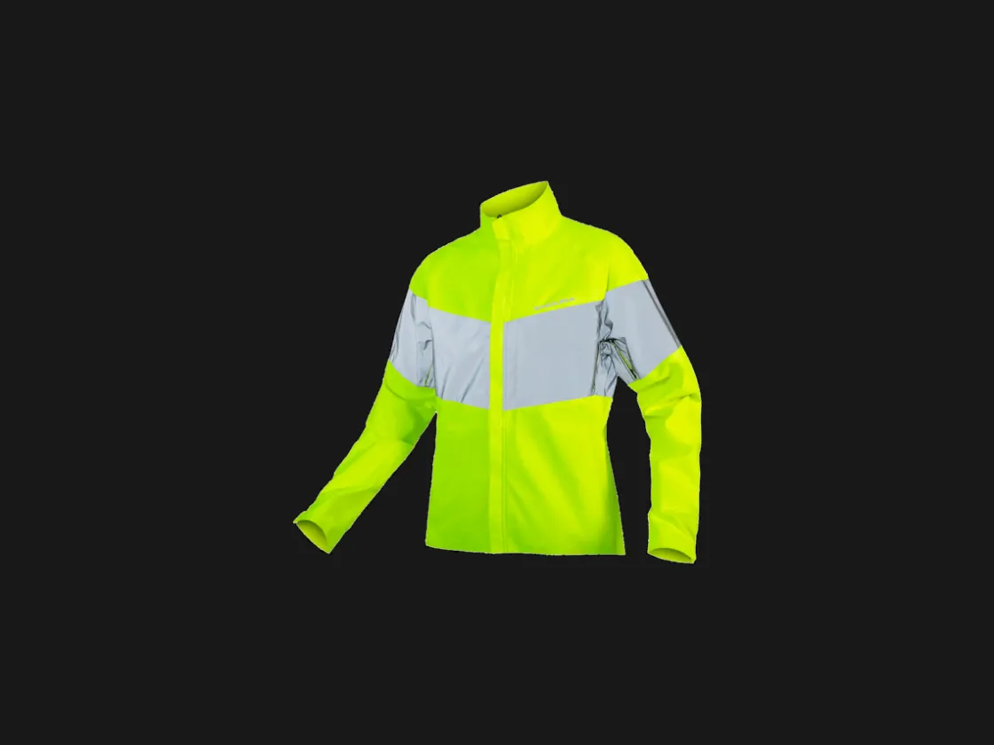 Trek Bikes Endura Urban Luminite EN1150 Waterproof Cycling Jacket Visibility Yellow Shop