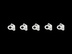 Trek Bikes Eurofender Stainless Steel Chainstay Clips - Set of 5 Silver Discount