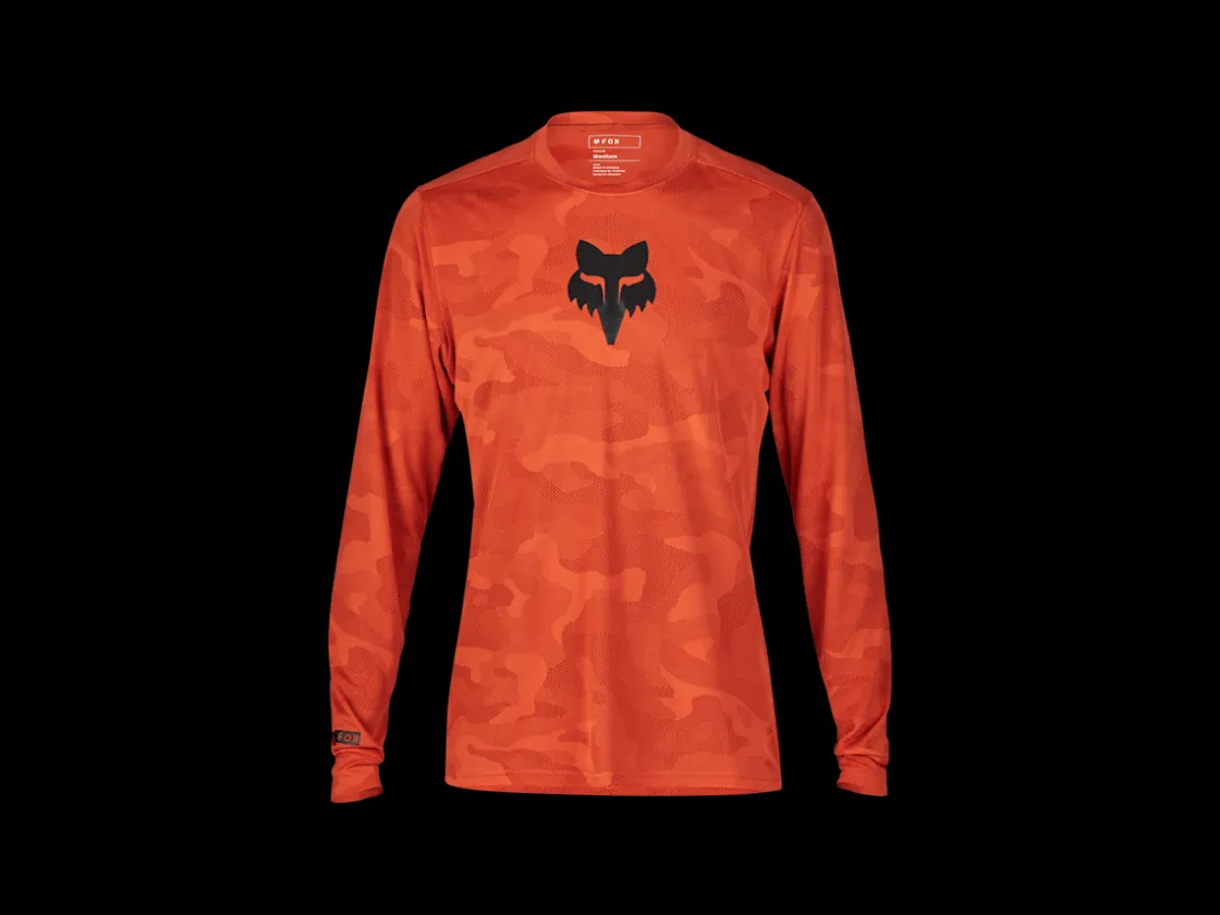 Trek Bikes Fox Racing Ranger TruDri Long Sleeve Mountain Bike Jersey Orange Sale