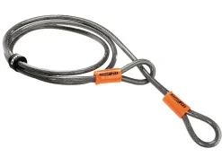 Trek Bikes Kryptonite KryptoFlex 710 Double Loop Cable Black/Orange Hot