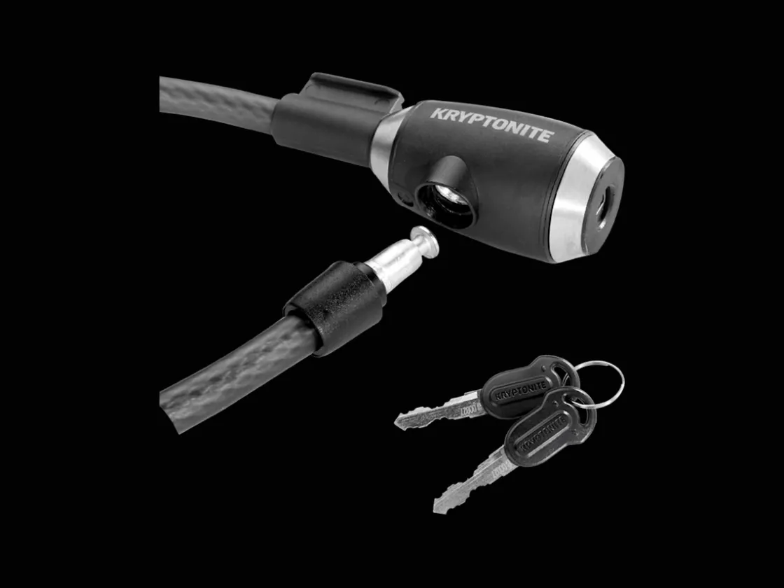 Trek Bikes Kryptonite KryptoFlex 1230 Key Cable Lock Black Best