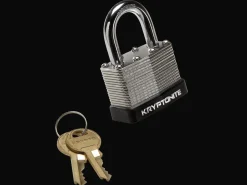 Trek Bikes Kryptonite Laminated Steel Key Padlock Black/Orange New