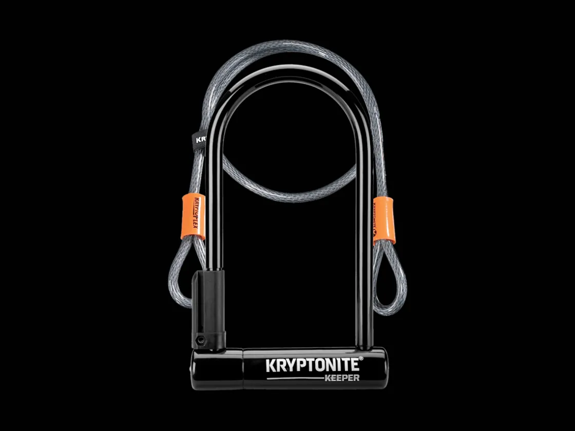 Trek Bikes Kryptonite New-U Keeper Standard U-Lock with 4' Flex Cable Black Online