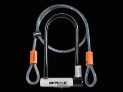 Trek Bikes Kryptonite New-U KryptoLok Standard U-Lock with 4' Flex Cable Black Clearance