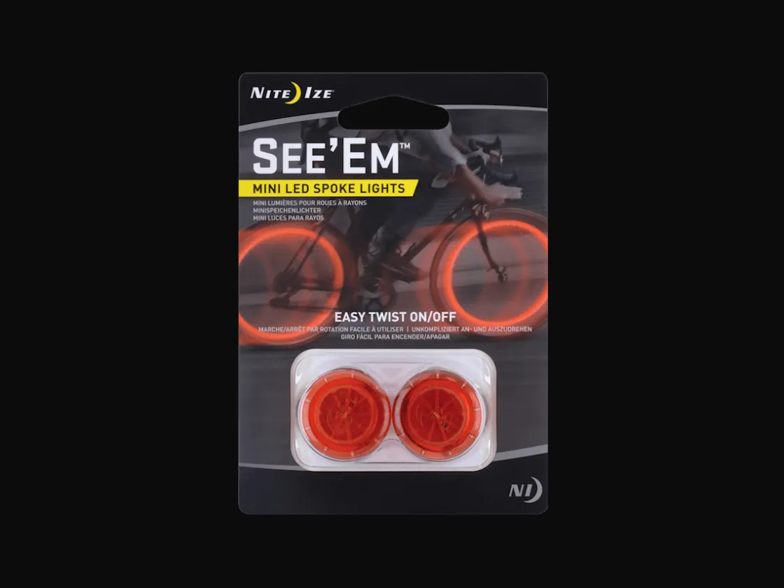 Trek Bikes Nite Ize See'Em Mini LED Spoke Lights Red/Green Clearance
