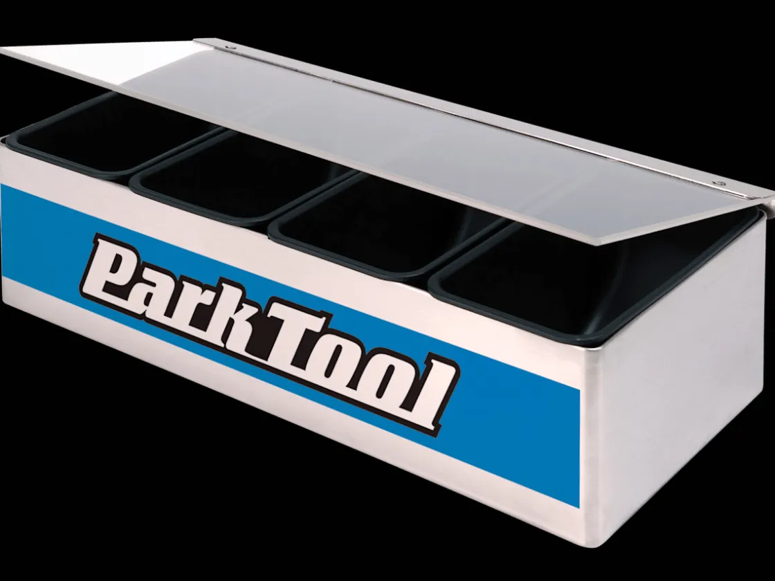 Trek Bikes Park Tool Benchtop Small Parts Holder Blue/Black Clearance
