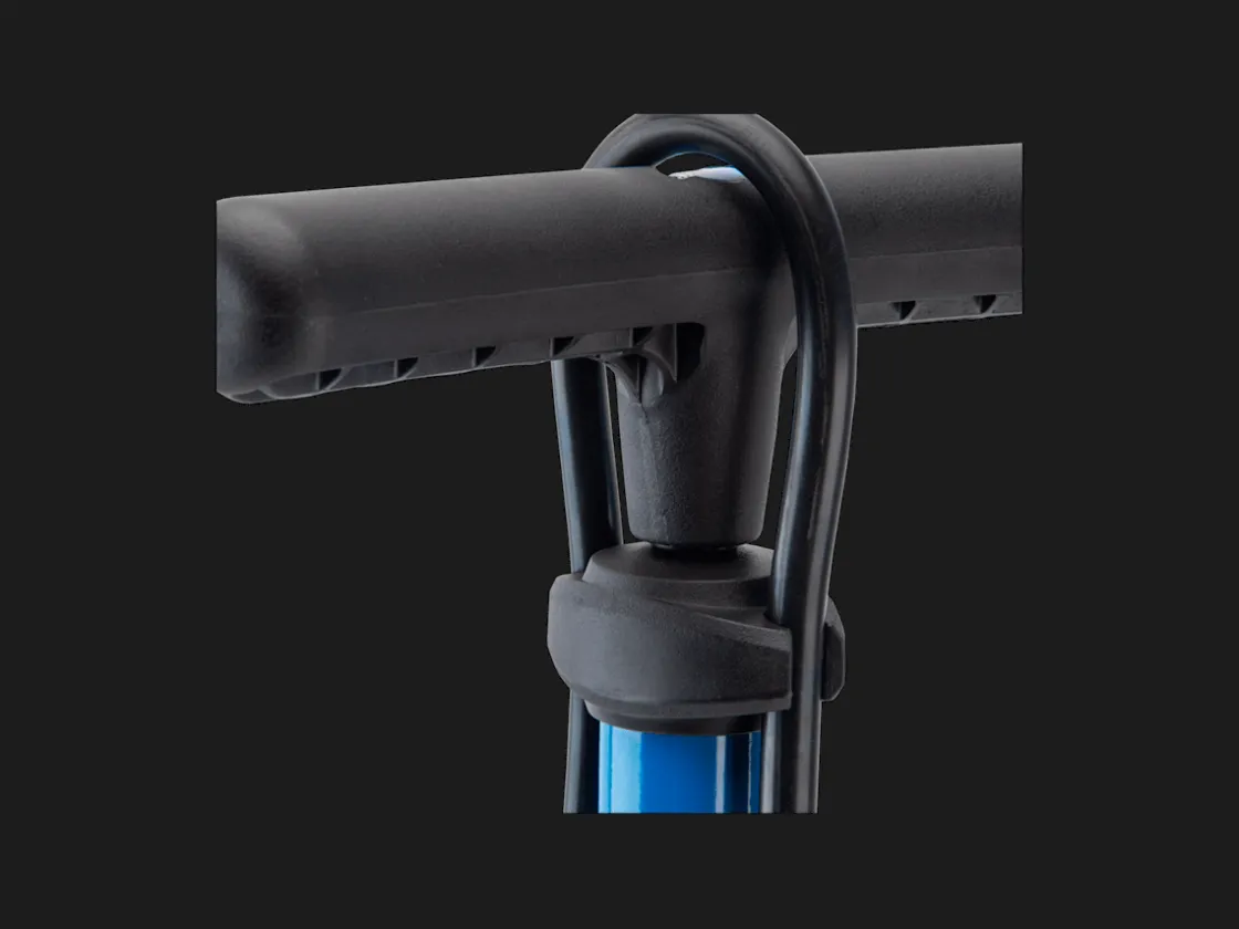Trek Bikes Park Tool PFP-10 Home Mechanic Floor Pump Blue Shop