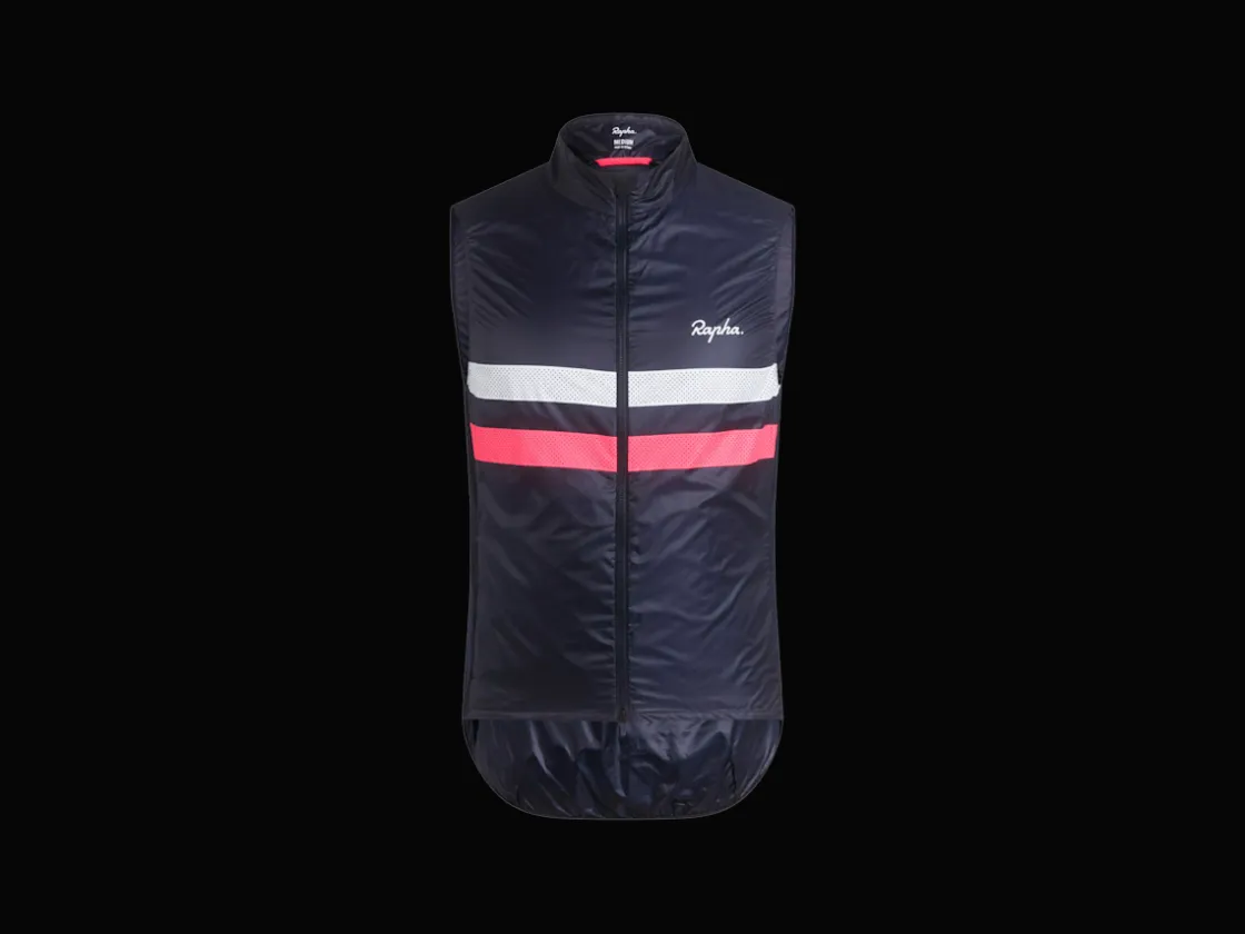 Trek Bikes Rapha Brevet Cycling Gilet Navy Hot