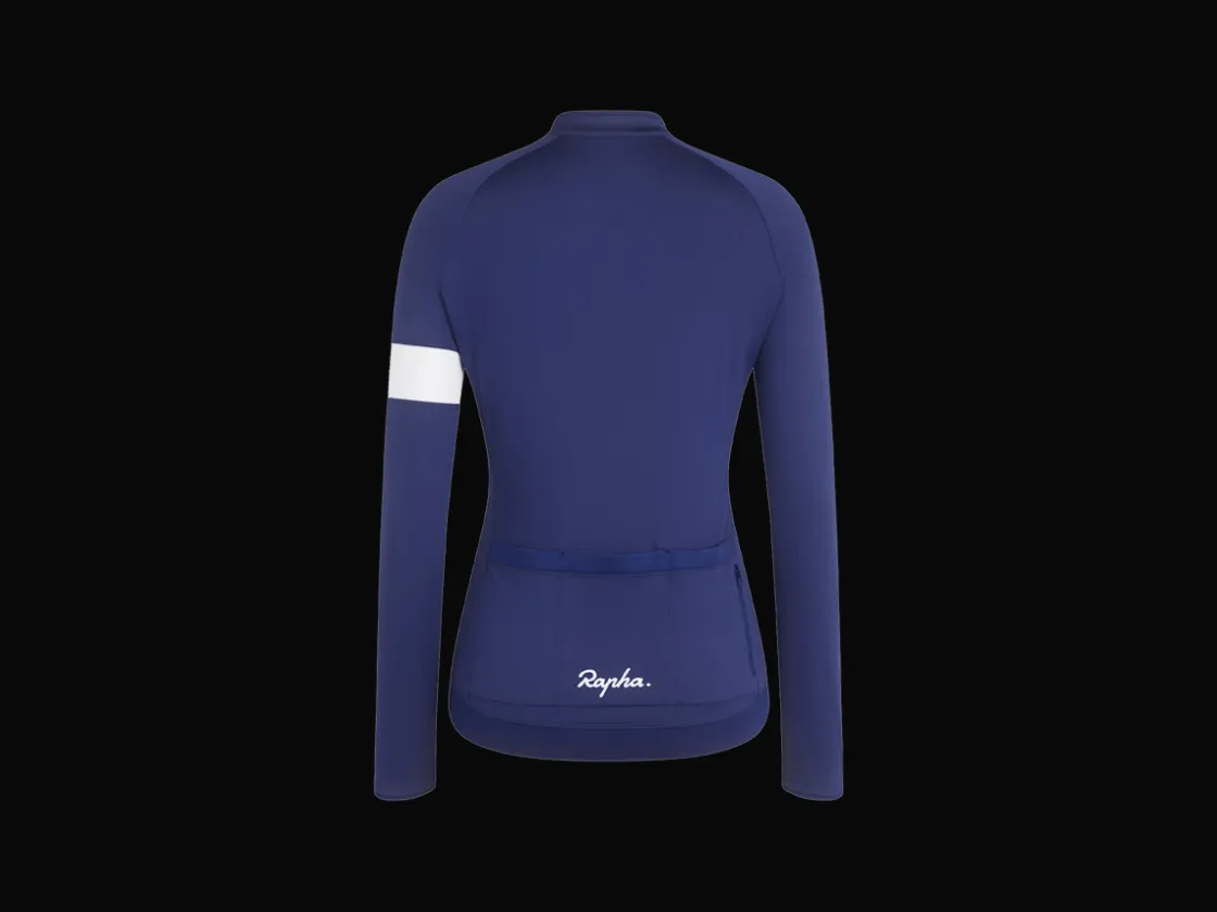 Trek Bikes Rapha Women's Core Long Sleeve Cycling Jersey Black Clearance
