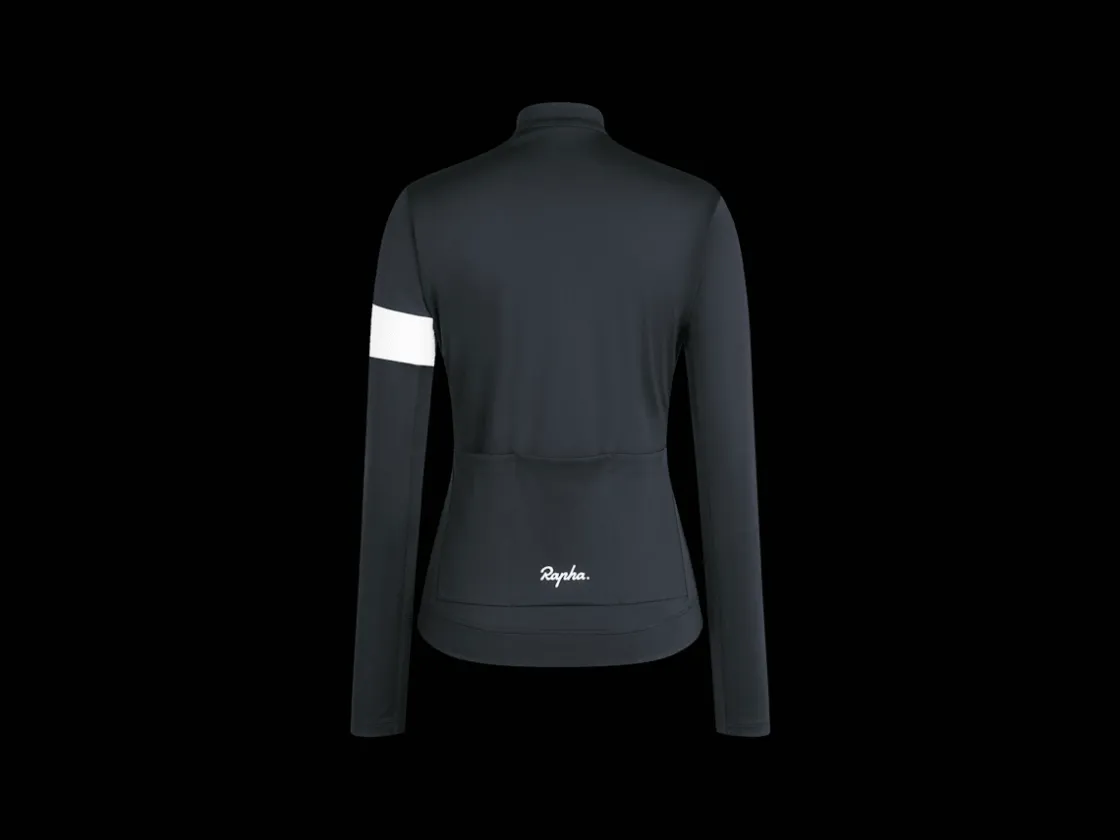 Trek Bikes Rapha Women's Core Thermal Long Sleeve Cycling Jersey Black Cheap