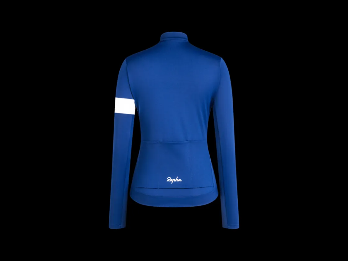 Trek Bikes Rapha Women's Core Thermal Long Sleeve Cycling Jersey Black Cheap